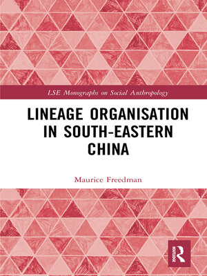 cover image of Lineage Organisation in South-Eastern China